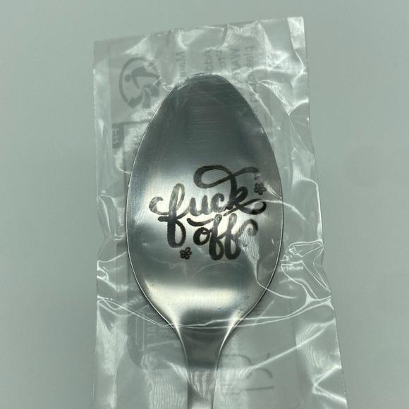 🌟5 for $10🌟F*ck Off Metal Stirring Spoon - New - Picture 6 of 8
